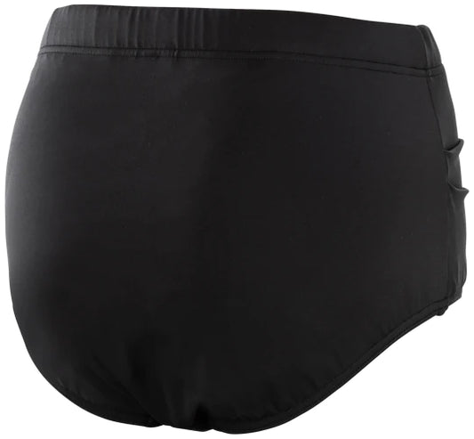 Női magas derekú fürdőruha alsó - fekete
