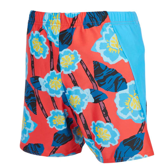 Boy’s Swim Shorties – Floral Blue