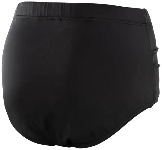 Női magas derekú fürdőruha alsó - fekete