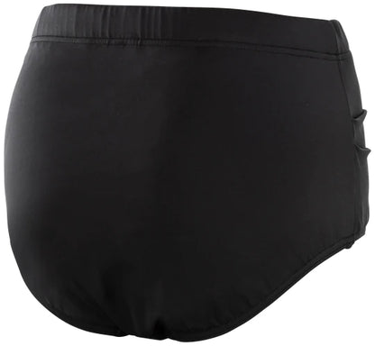Női magas derekú fürdőruha alsó - fekete