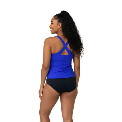 Női tankini alsónadrággal - indigó