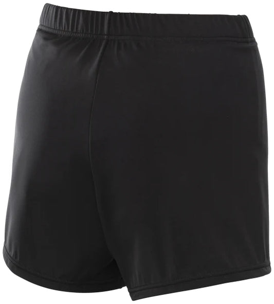 Női magas derekú fürdőruha rövidnadrág - fekete