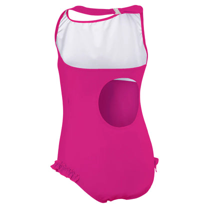 Girl's Eco Halterneck Swimsuit - Thai Pink