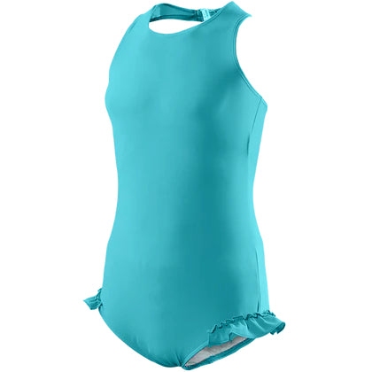 Girl's Eco Halterneck Swimsuit - Tropic Turq