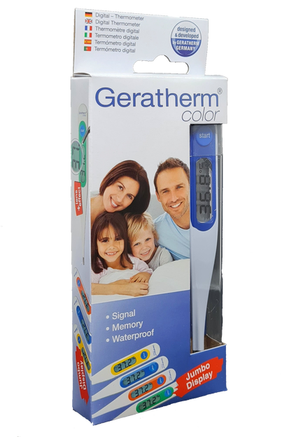 hőmérő lázmérő medpoint webshop er er kft otthon otthoni ápolás geratherm diagnosztika digitális lázmérő digitális hőmérő színes kék
