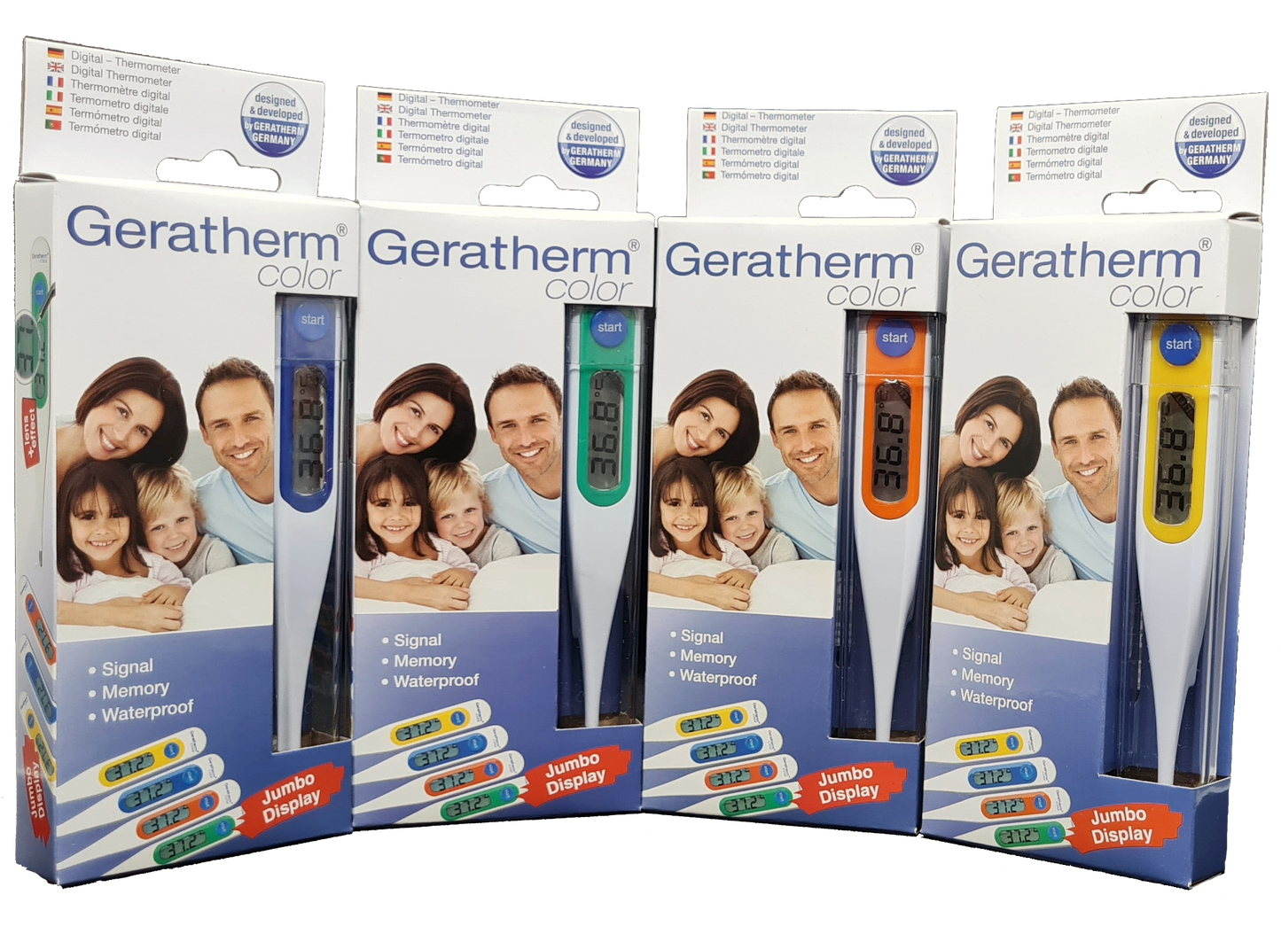 hőmérő lázmérő medpoint webshop er er kft otthon otthoni ápolás geratherm diagnosztika digitális lázmérő digitális hőmérő színes sárga kék narancssárga zöld