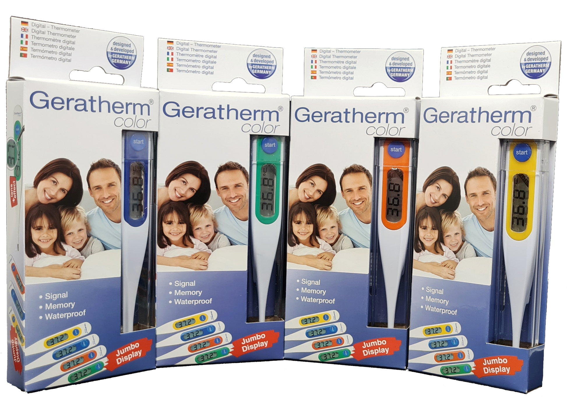 hőmérő lázmérő medpoint webshop er er kft otthon otthoni ápolás geratherm diagnosztika digitális lázmérő digitális hőmérő színes sárga kék narancssárga zöld