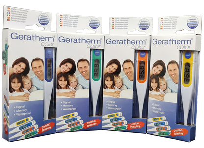 hőmérő lázmérő medpoint webshop er er kft otthon otthoni ápolás geratherm diagnosztika digitális lázmérő digitális hőmérő színes sárga kék narancssárga zöld